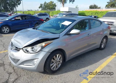 2015 Hyundai Elantra Se from USA, damaged, VIN 5NPDH4AE7FH589684